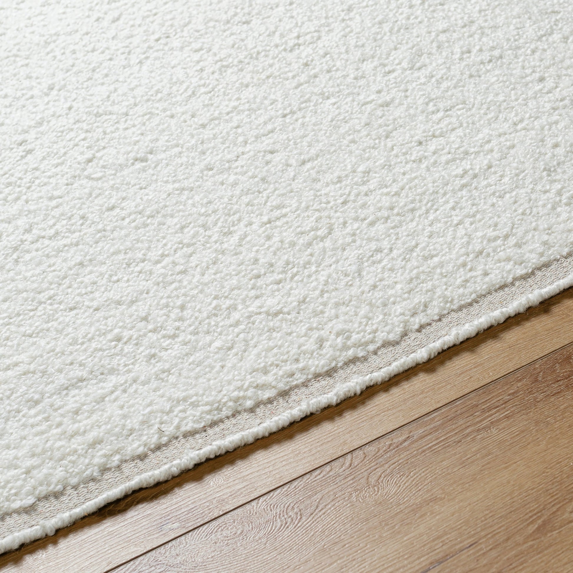 Merino Boucle MBC-2300 Rug by Surya in ivory, cream, off-white. Made from face: 100% new zealand wool, warp: 100% cotton in a unique style.