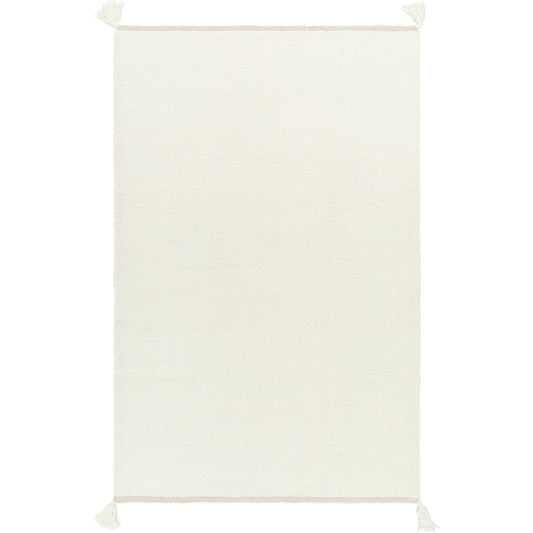 Merino Boucle Rug - 495756 by Surya in off-white, ivory. Made from face: 100% new zealand wool, warp: 100% cotton in a unique style.