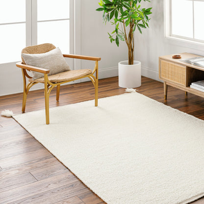 Merino Boucle MBC-2300 Rug by Surya in ivory, cream, off-white. Made from face: 100% new zealand wool, warp: 100% cotton in a unique style.