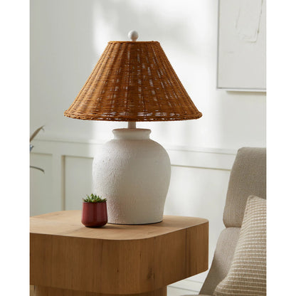 Mabon Table Lamp - 531354 by Livabliss in paintedpainted. Made from ceramic, linen, metal, plastic in a modern style.