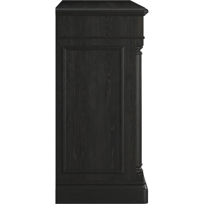 Atrium Credenza by A.R.T. Furniture in hand rubbed black, undertones of brown. Made from unique in a traditional style.