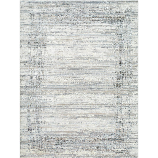 Marbella Rug - 498923 by Livabliss in cream, light gray, light beige, gray. Made from recycled pet yarn in a unique style.