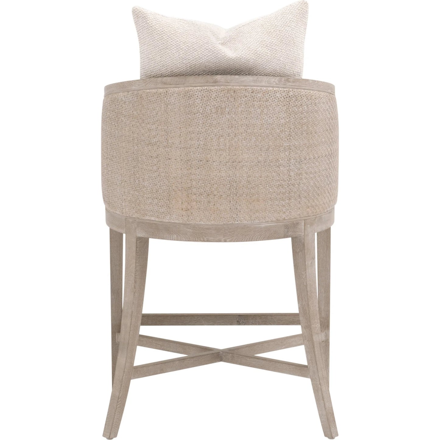 004 SI-2374651 | Additional Silo | McGuire Counter Stool by Essentials For Living in livesmart gellar, linen, natural gray oak, cane. Made from rattan, solid oak wood, plywood in a transitional style.