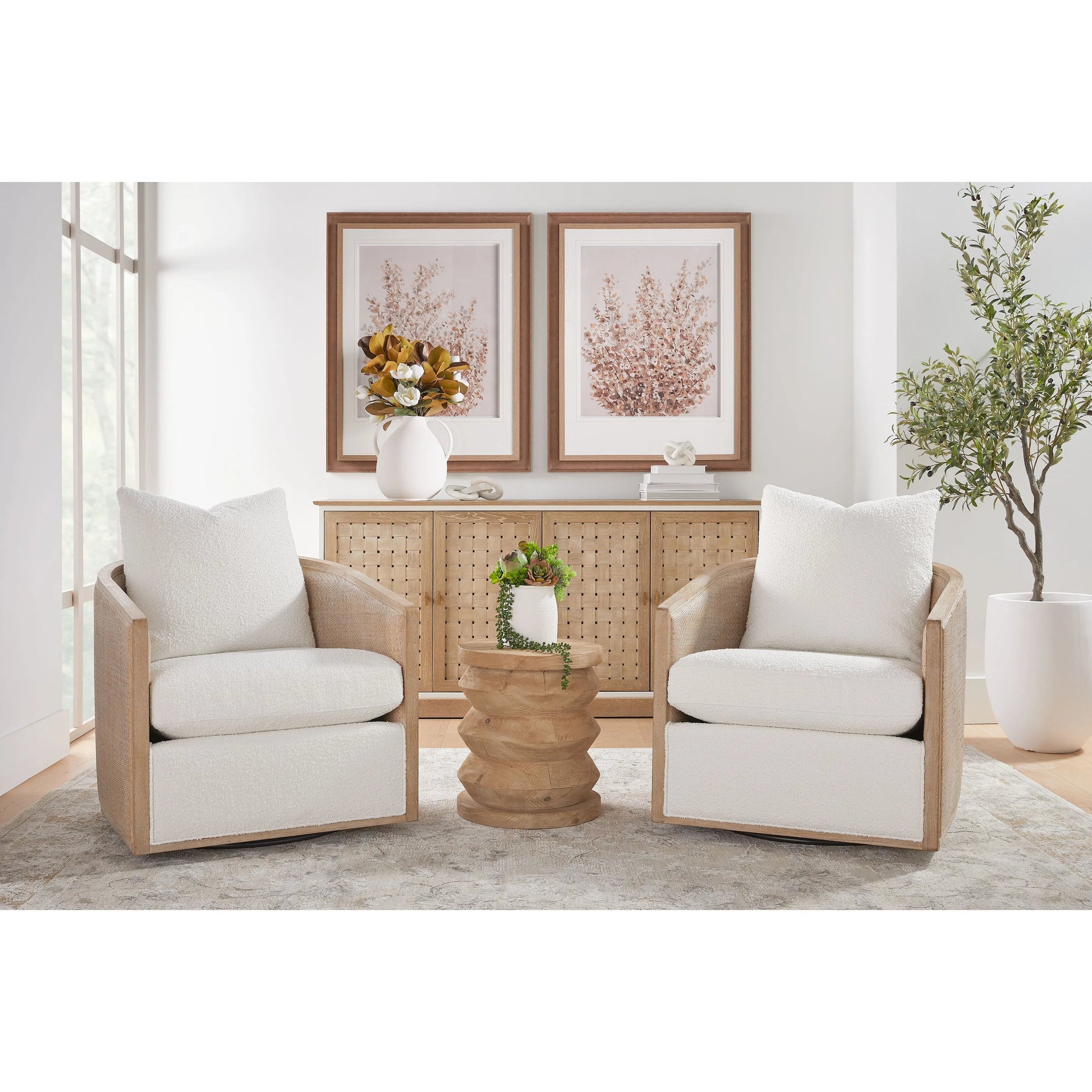 McGuire Swivel Club Chair by Essentials For Living. Made from unique in a coastal style.