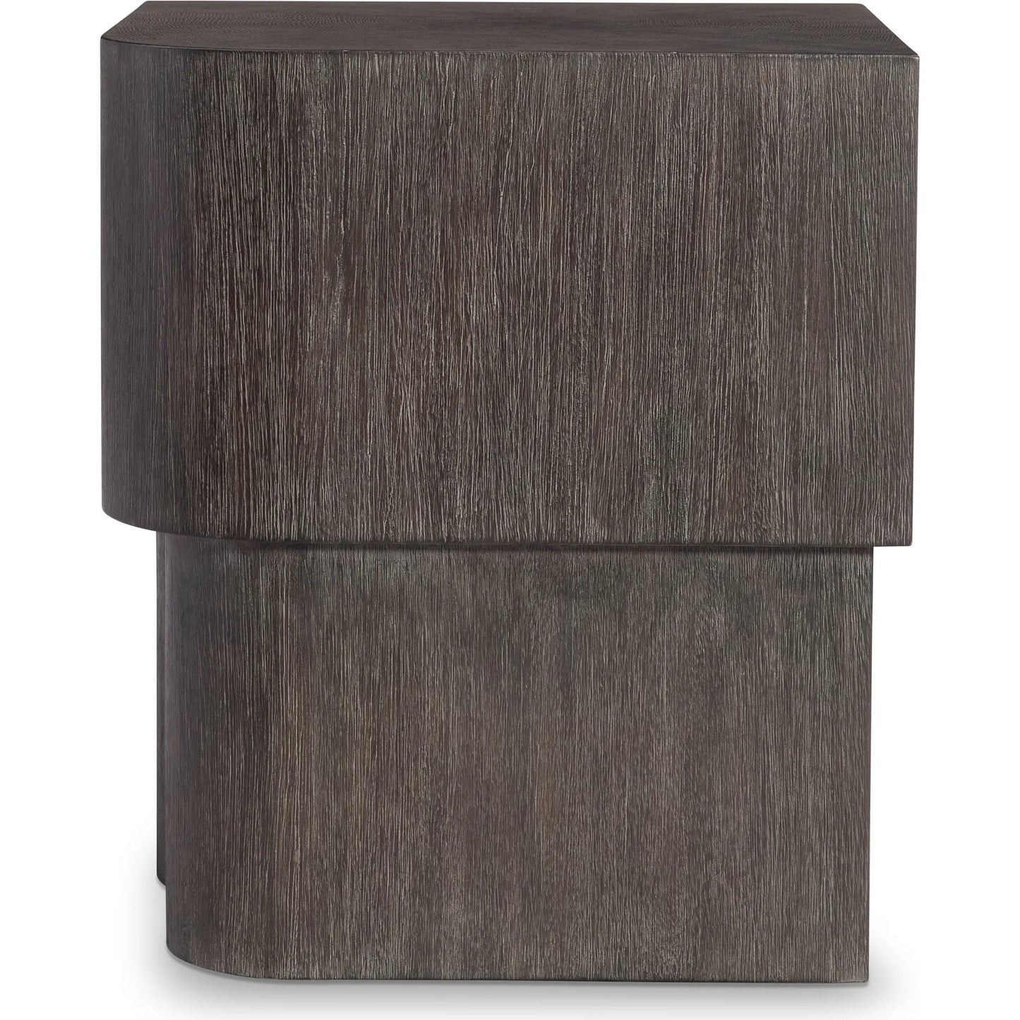 002 SI-2513393 | Additional Silo | Nonza Side Table by Bernhardt in bracken. Made from wood in a transitional style.