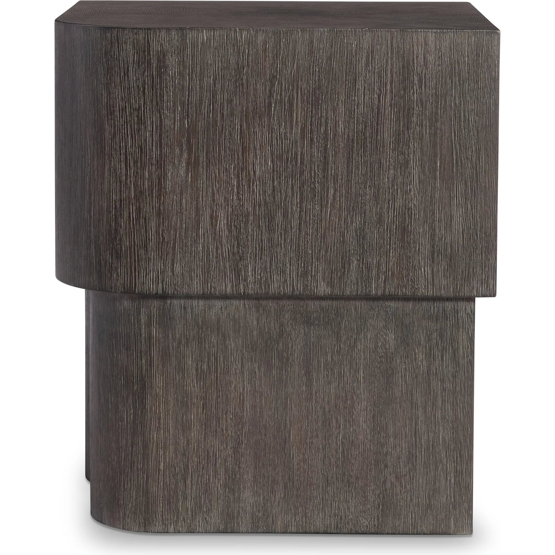 Nonza Side Table by Bernhardt in bracken. Made from wood in a transitional style.