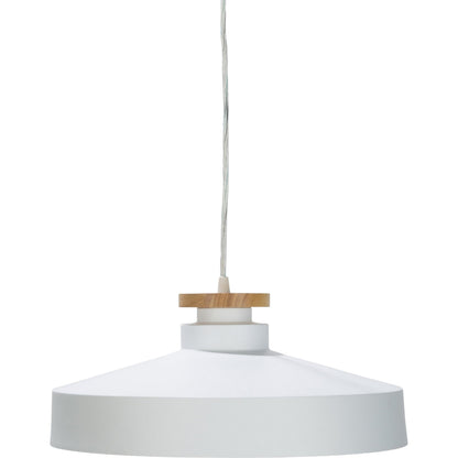 Mcclean Pendant Fixture by Surya in white, translucent and white. Made from metal, wood in a modern style.