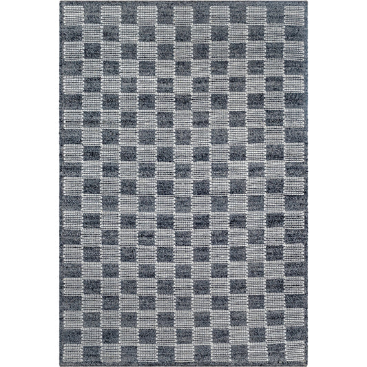 Marcela Rug - 484500 by Livabliss in charcoal, cream. Made from face: 100% wool, warp: 100% cotton in a unique style.