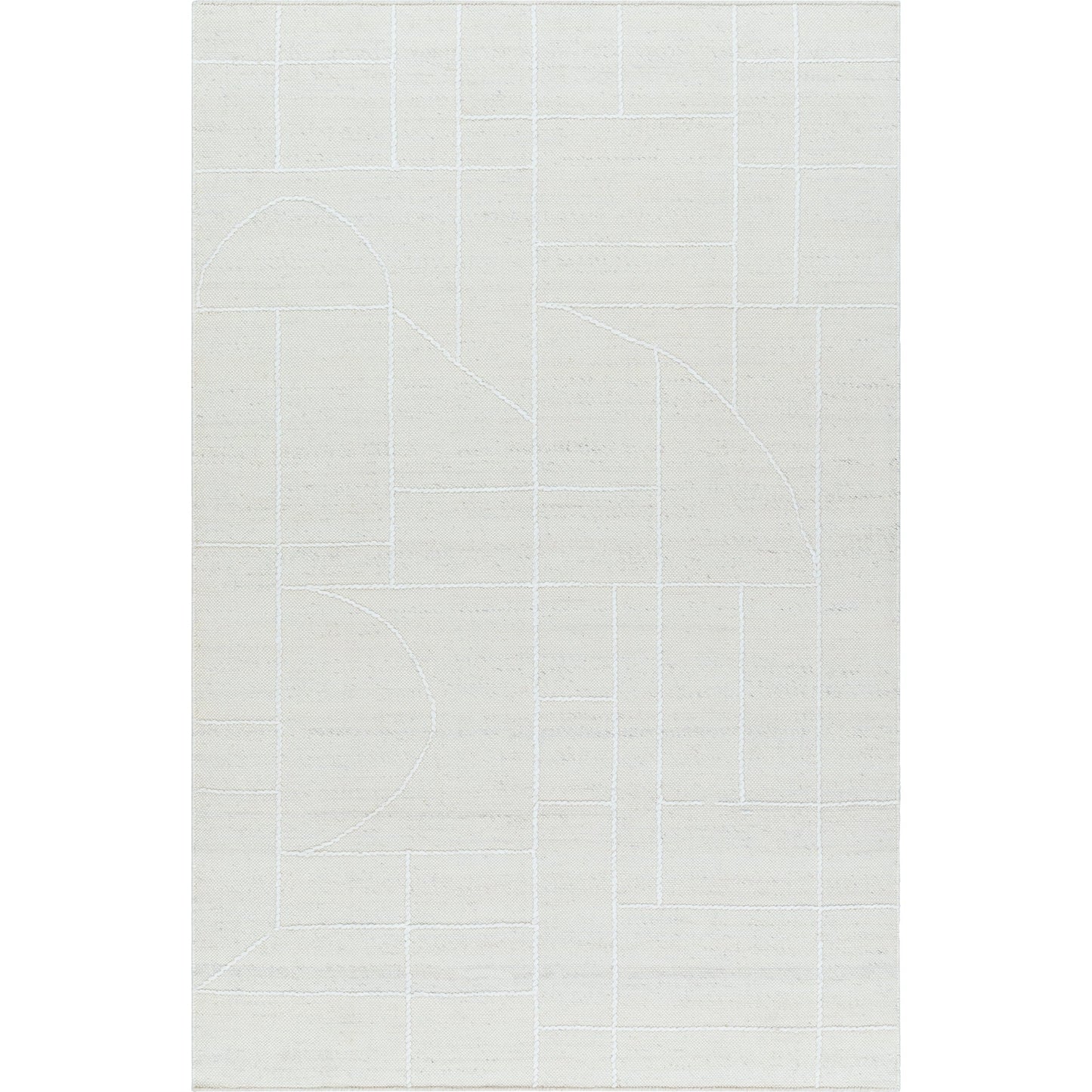 000 SI-2131539,SI-2131540,SI-2131541,SI-2131542 | Primary Silo | Marcela MCL-2306 Rug by Livabliss in ivory, pearl, soft gray. Made from face: 100% wool, warp: 100% cotton in a unique style.
