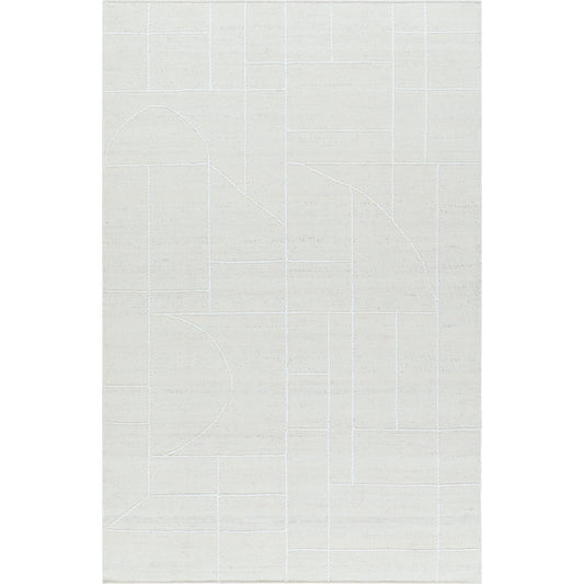 Marcela Rug - 484552 by Livabliss in light silver. Made from face: 100% wool, warp: 100% cotton in a unique style.