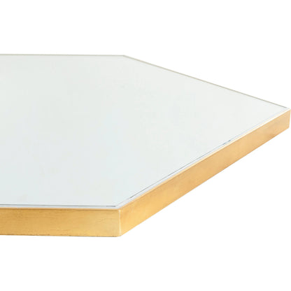 Mclin - 21926 by Surya in gold. Made from medium-density fiberboard in a modern style.