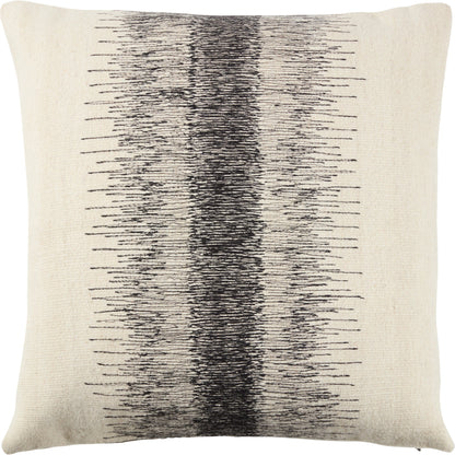 Mercado Aravalli Pillow by Jaipur Living in white, black. Made from 80% wool, 20% cotton in a modern style.