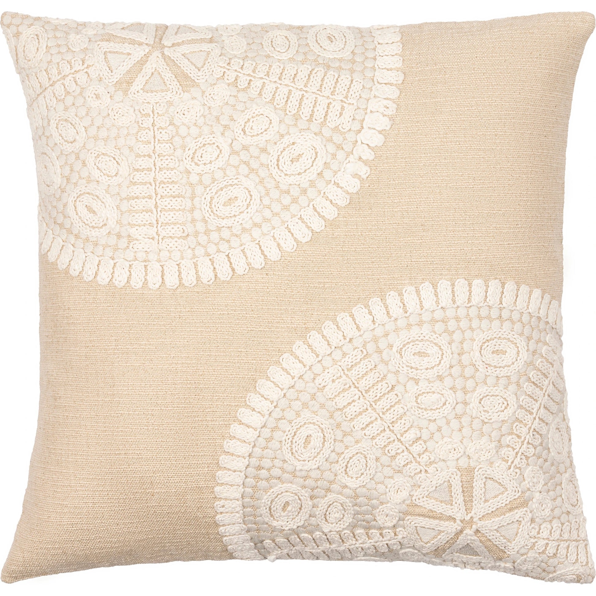 Maricopa Pillow - 14107 by Surya in beige, taupe. Made from 100% cotton in a eclectic & global style.
