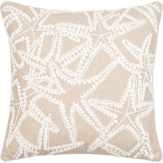 Maricopa Pillow - 33309 by Surya in cream, tan. Made from 100% cotton in a coastal style.