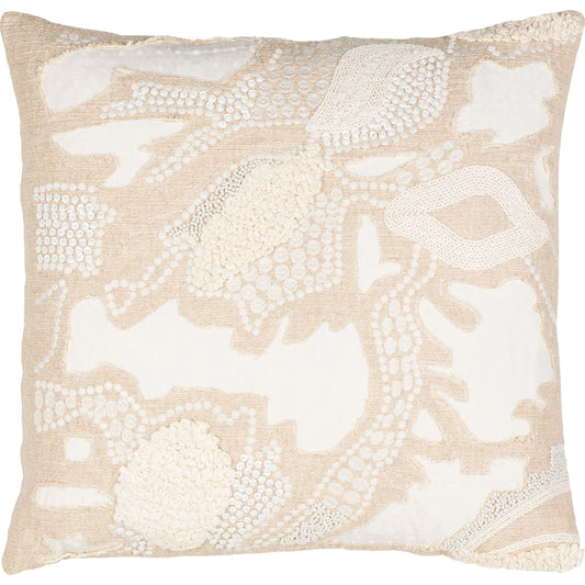 Maricopa Pillow - 21410 by Surya in beige, ivory. Made from 85% cotton, 15% linen, 100% cotton in a traditional style.
