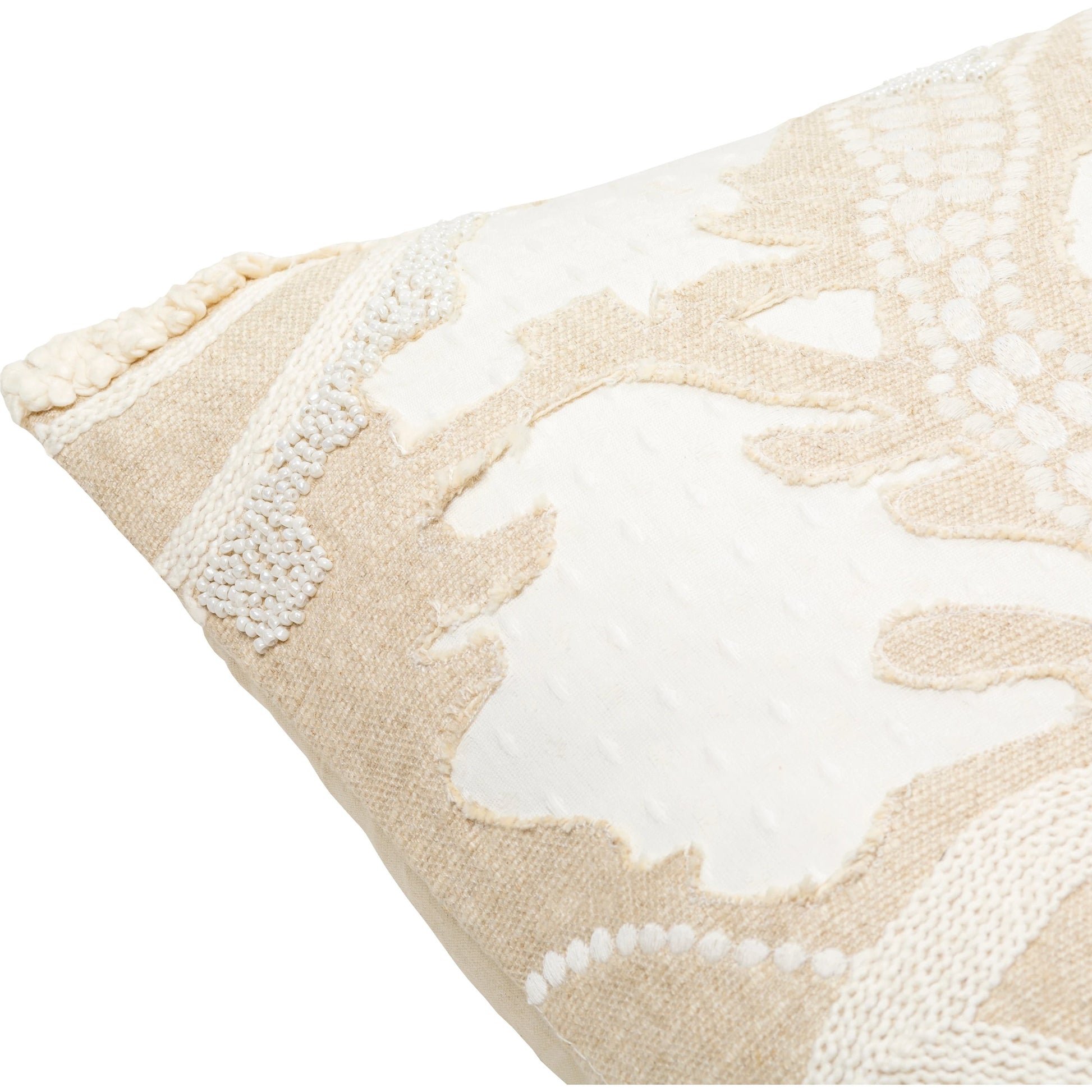 Maricopa Pillow - 21410 by Surya in beige, ivory. Made from 85% cotton, 15% linen, 100% cotton in a traditional style.