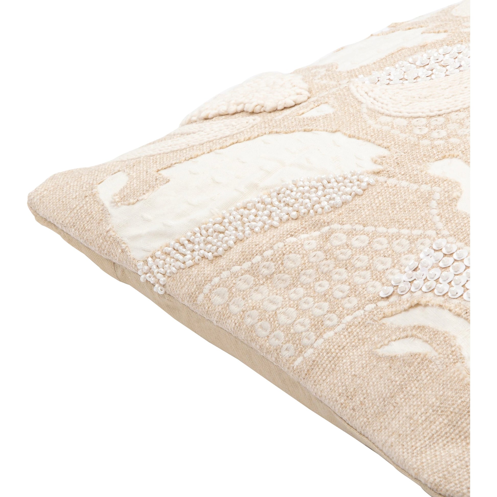 Maricopa Pillow - 21410 by Surya in beige, ivory. Made from 85% cotton, 15% linen, 100% cotton in a traditional style.