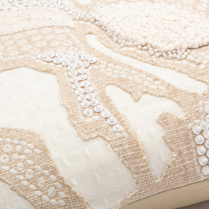 Maricopa Pillow - 21410 by Surya in beige, ivory. Made from 85% cotton, 15% linen, 100% cotton in a traditional style.