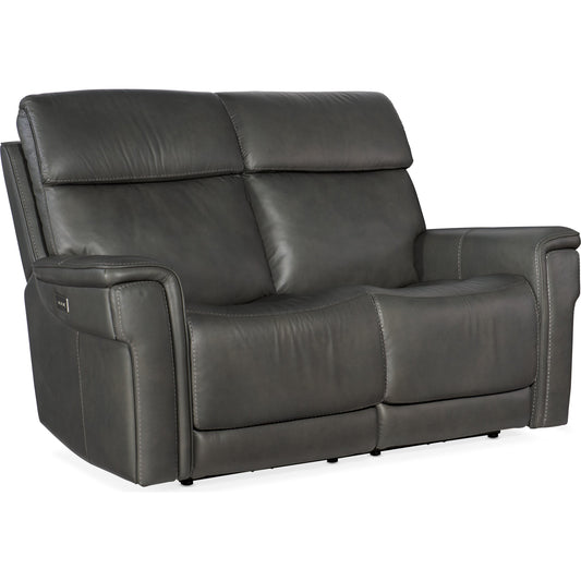 Lyra Zero Gravity Power Loveseat by Hooker Furniture. Made from leather in a unique style.
