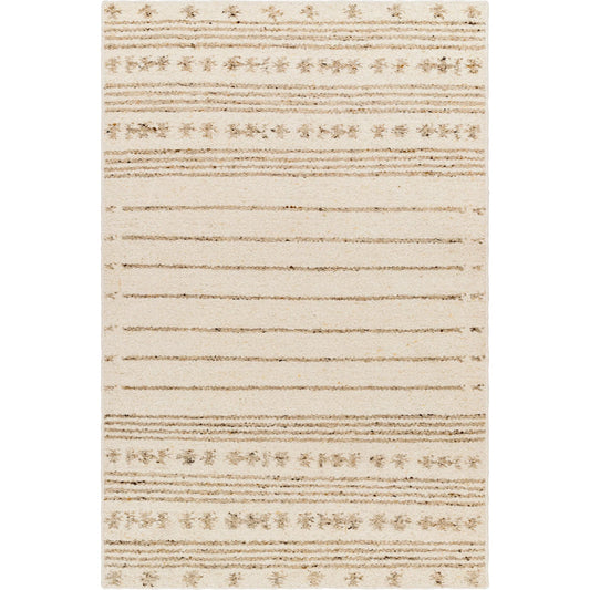 Machu Picchu Rug - 26052 by Surya in cream, ivory, dark brown, charcoal, brown, black. Made from 90% wool, 10% polyester in a unique style.