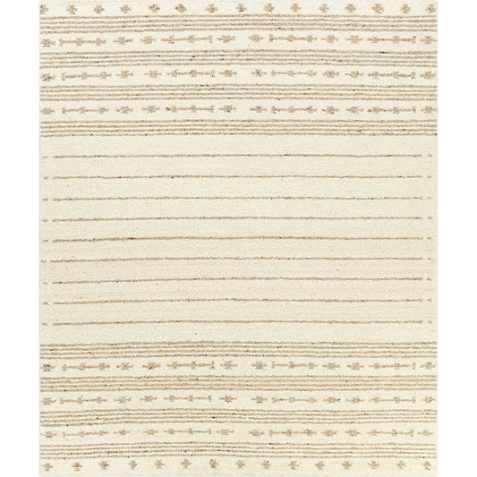 Machu Picchu MCU-1001 Rug by Surya in cream, ivory, dark brown, charcoal, brown, black. Made from 90% wool, 10% polyester in a unique style.