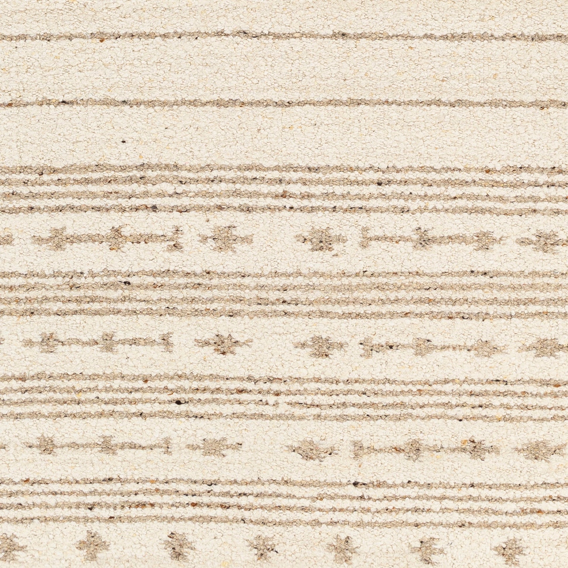 Machu Picchu MCU-1001 Rug by Surya in cream, ivory, dark brown, charcoal, brown, black. Made from 90% wool, 10% polyester in a unique style.