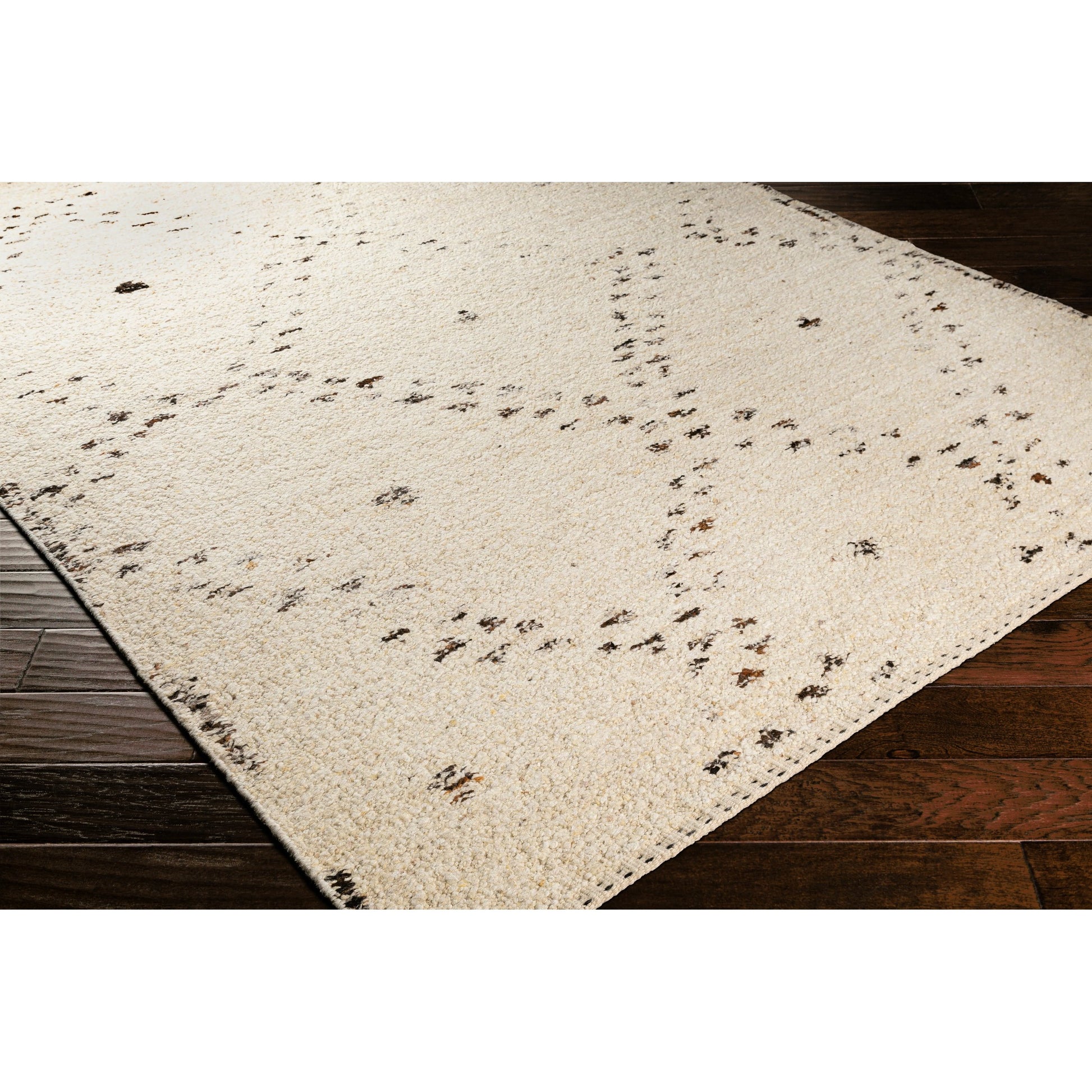 Machu Picchu Rug - 26926 by Surya in light beige, medium gray, dark brown. Made from 100% wool in a unique style.