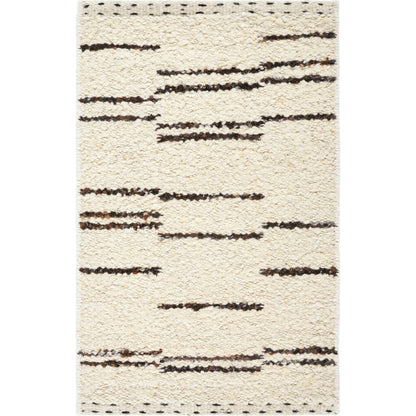 Machu Picchu MCU-1005 Rug by Surya in cream, dark brown, black. Made from 90% wool, 10% polyester in a unique style.