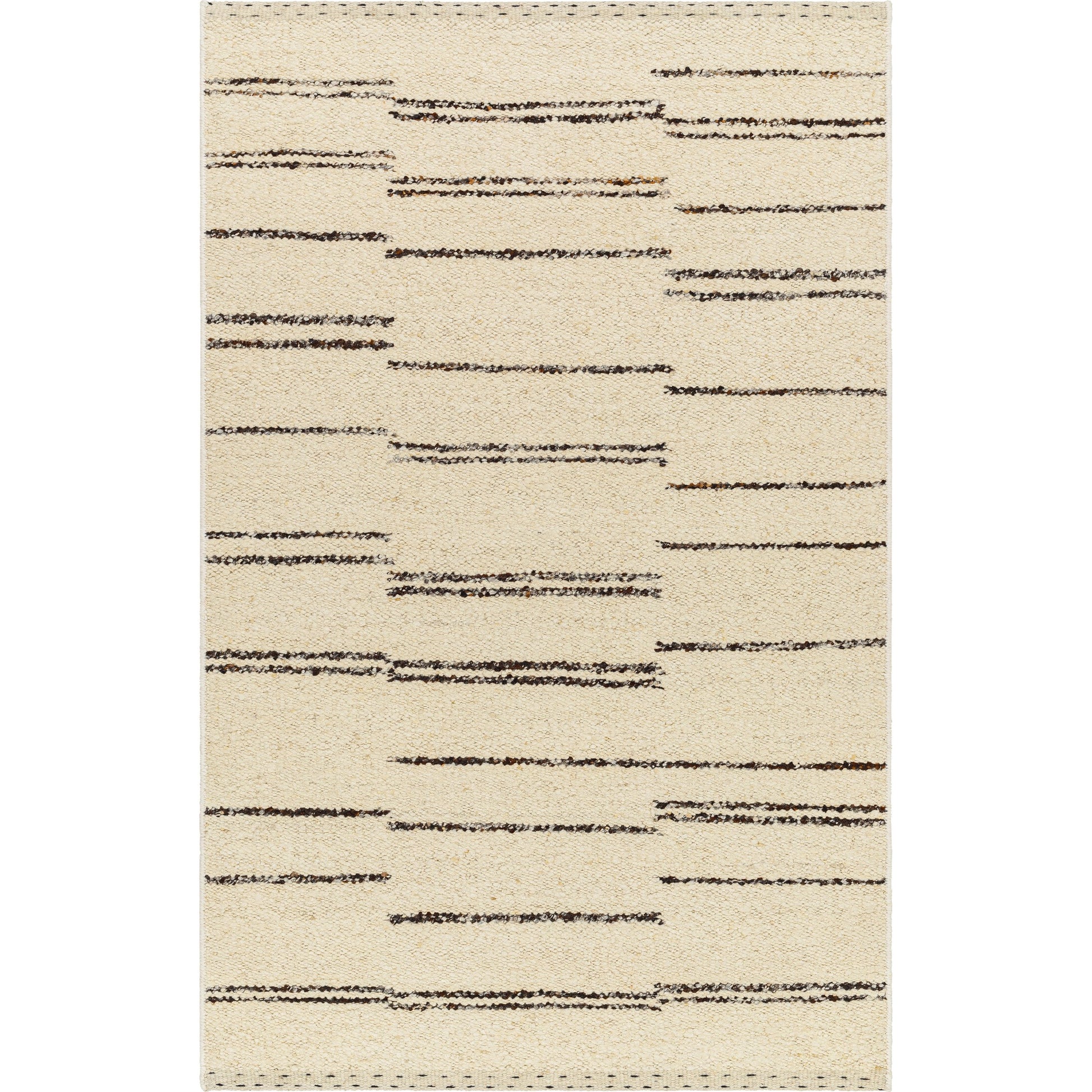 Machu Picchu Rug - 27066 by Surya in cream, dark brown. Made from 90% wool, 10% polyester in a unique style.