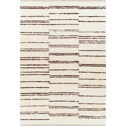 Machu Picchu MCU-1005 Rug by Surya in cream, dark brown, black. Made from 90% wool, 10% polyester in a unique style.