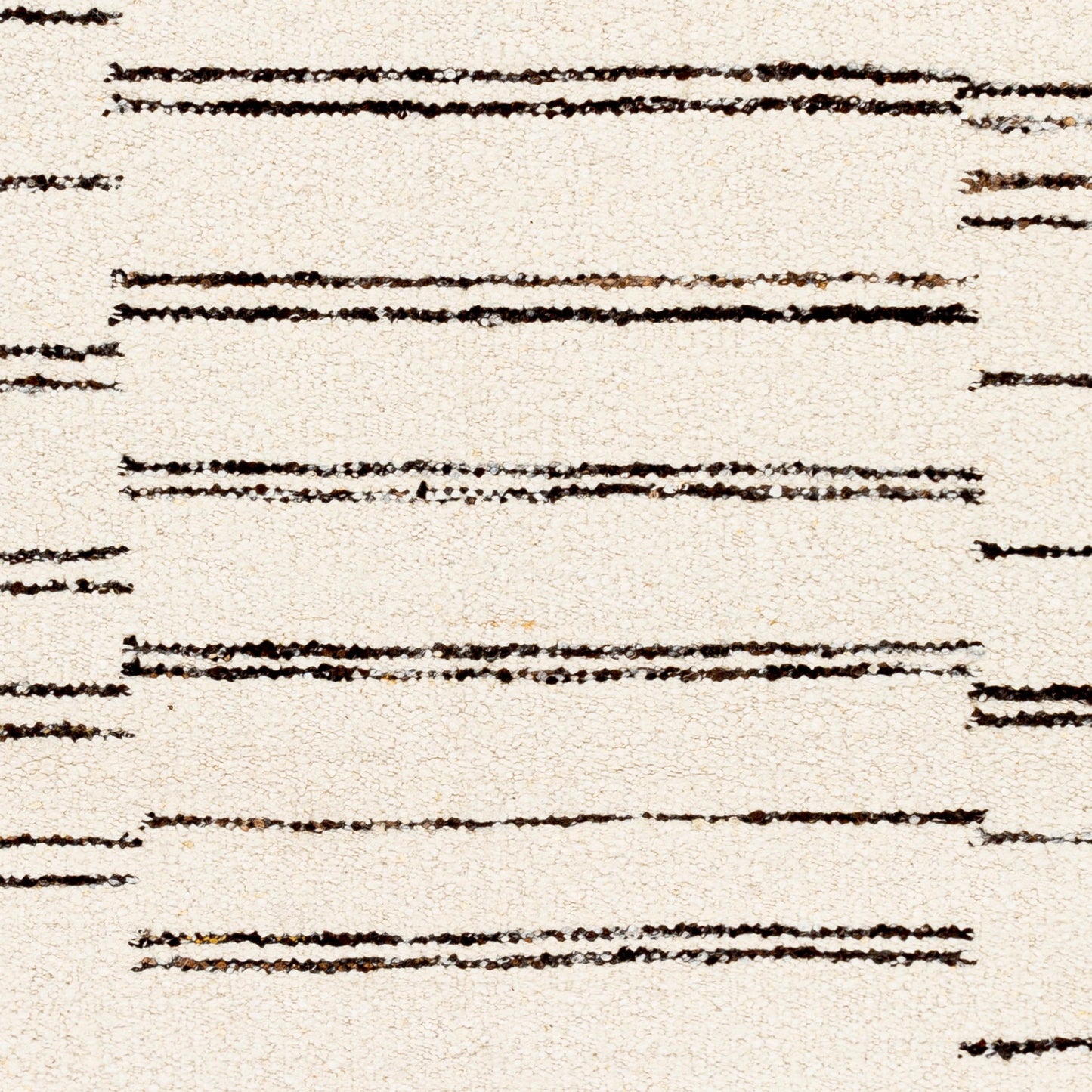 008 SI-1885720,SI-1885721,SI-1885722,SI-1885723,SI-1885724,SI-1885725,SI-1885726,SI-1885727 | Closeup | Machu Picchu MCU-1005 Rug by Surya in cream, dark brown, black. Made from 90% wool, 10% polyester in a unique style.