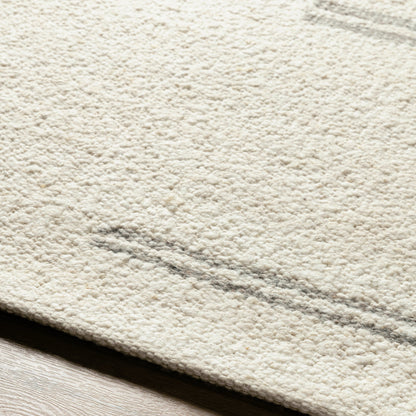 Machu Picchu Rug - 27459 by Surya in light beige, medium gray. Made from face: 100% wool, warp: 100% cotton in a unique style.