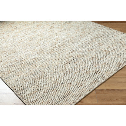 Machu Picchu Rug - 11659 by Surya in ivory, dove gray, cream. Made from face: 90% wool, 10% polyester, warp: 100% cotton in a unique style.