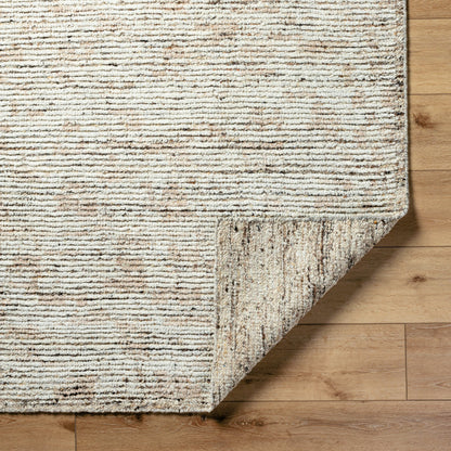 Machu Picchu Rug - 11659 by Surya in pearl, sterling grey. Made from face: 90% wool, 10% polyester, warp: 100% cotton i