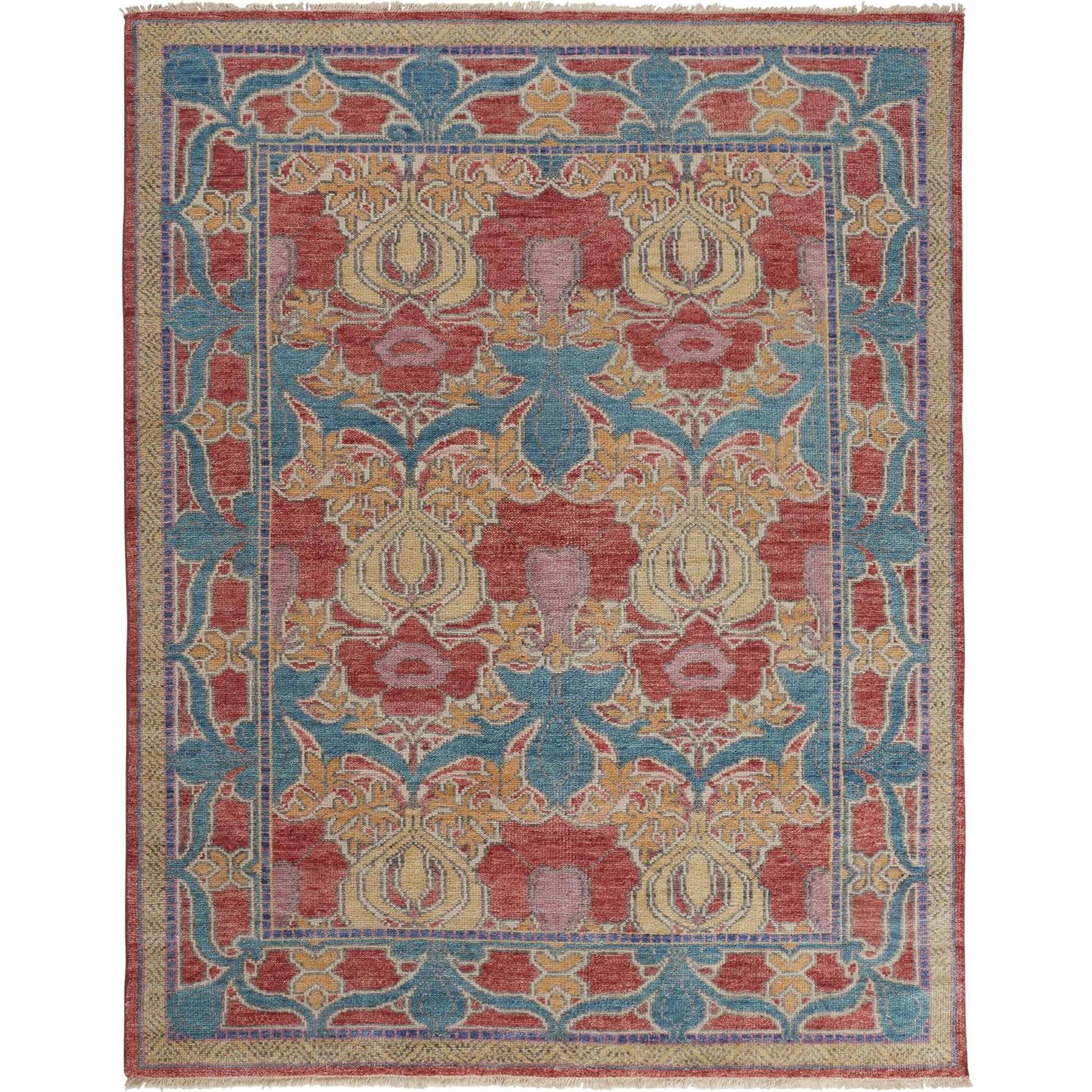 Beall Traditional Oriental Rug - 6633F by Feizy in blue, red, yellow. Made from wool in a unique style.