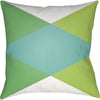 White, Mint, Grass Green, Lime / 18" x 18"