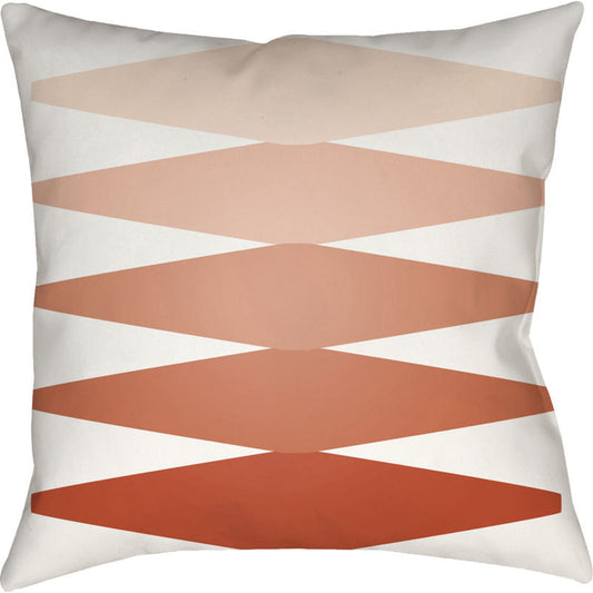 Moderne Indoor/Outdoor Pillow by Livabliss. Made from front: 100% polyester, back: 100% polyester in a modern style.