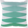 White, Mint, Emerald, Grass Green / 18" x 18"