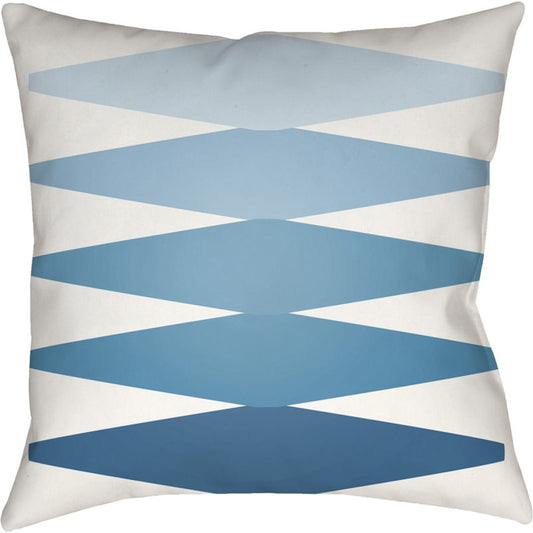 Moderne Indoor/Outdoor Pillow by Livabliss. Made from front: 100% polyester, back: 100% polyester in a modern style.