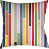 Dark Blue, Grass Green, White, Bright Yellow, Bright Red / 18" x 18"