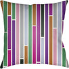 Black, Emerald, White, Burnt Orange, Bright Pink / 18" x 18"
