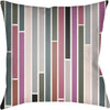 Bright Pink, Dark Green, White, Medium Gray, Black / 18" x 18"