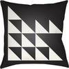 White, Black / 18" x 18"