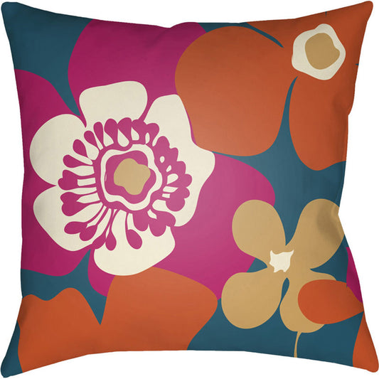 Moderne Indoor/Outdoor Pillow by Livabliss. Made from front: 100% polyester, back: 100% polyester in a modern style.