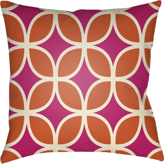 Moderne Indoor/Outdoor Pillow by Livabliss. Made from front: 100% polyester, back: 100% polyester in a modern style.