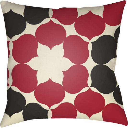 Moderne Indoor/Outdoor Pillow by Livabliss. Made from front: 100% polyester, back: 100% polyester in a modern style.