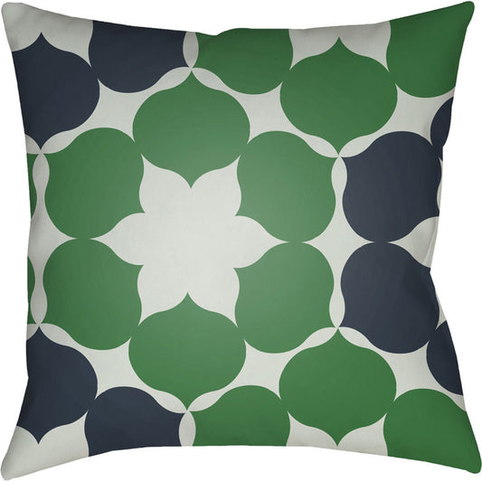 Moderne Indoor/Outdoor Pillow by Livabliss. Made from front: 100% polyester, back: 100% polyester in a modern style.