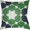 Sea Foam, Grass Green, Navy / 18" x 18"