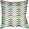 Bright Blue, Bright Yellow, Teal, White, Grass Green / 20" x 20"