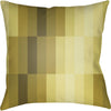 Bright Yellow, Olive, Dark Brown / 18" x 18"